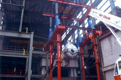 Kleen Energy - Siemens STG HP Section (Aprox. 200Tons) Being Lifted into Place